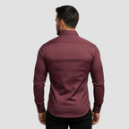 Men’s Stretch Shirt | Slim Fit Contemporary Elegance, Breathable Design