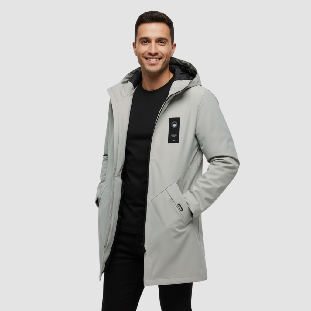 Men's Waterproof Parka – Warm Hooded Coat for Wet, Cold City Days