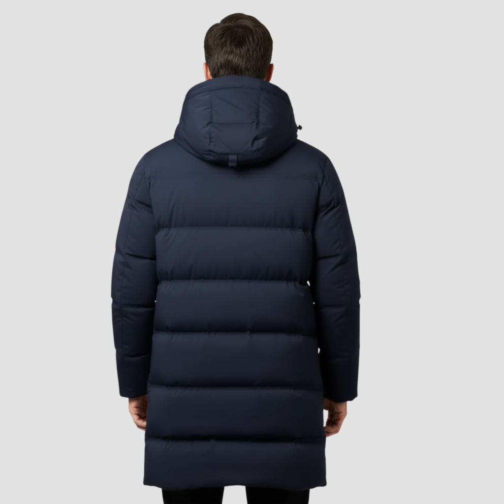 Men’s Puffer Coat | Winter Protection, Structured Design Hooded Parka