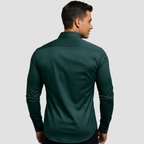 Men’s Stretch Shirt | Slim Fit Contemporary Elegance, Breathable Design