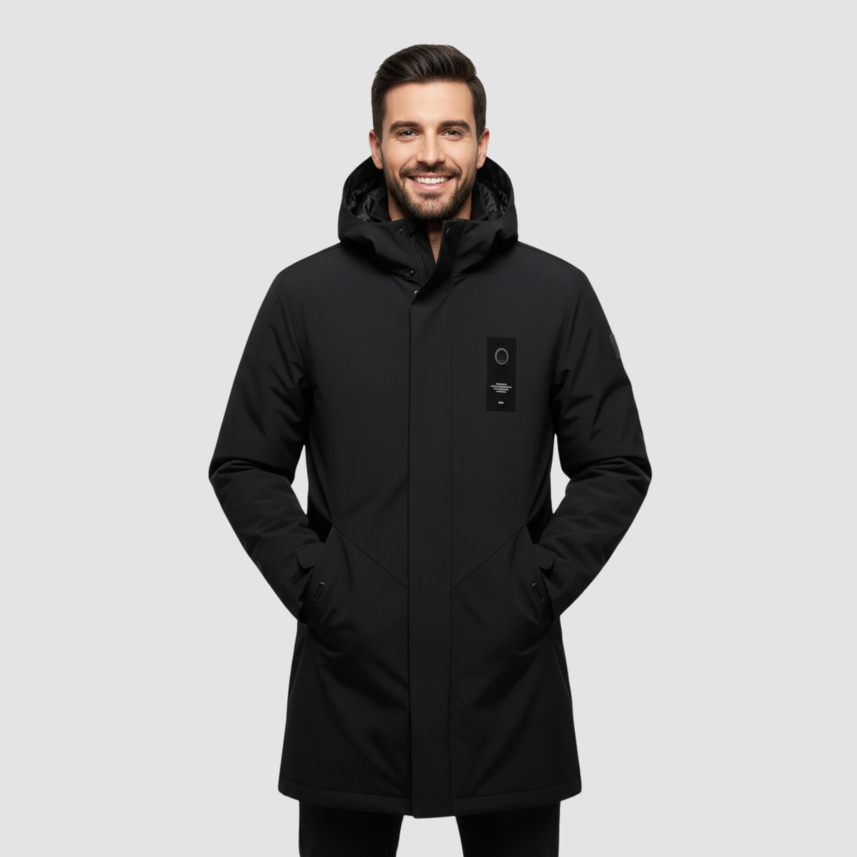 Men's Waterproof Parka – Warm Hooded Coat for Wet, Cold City Days