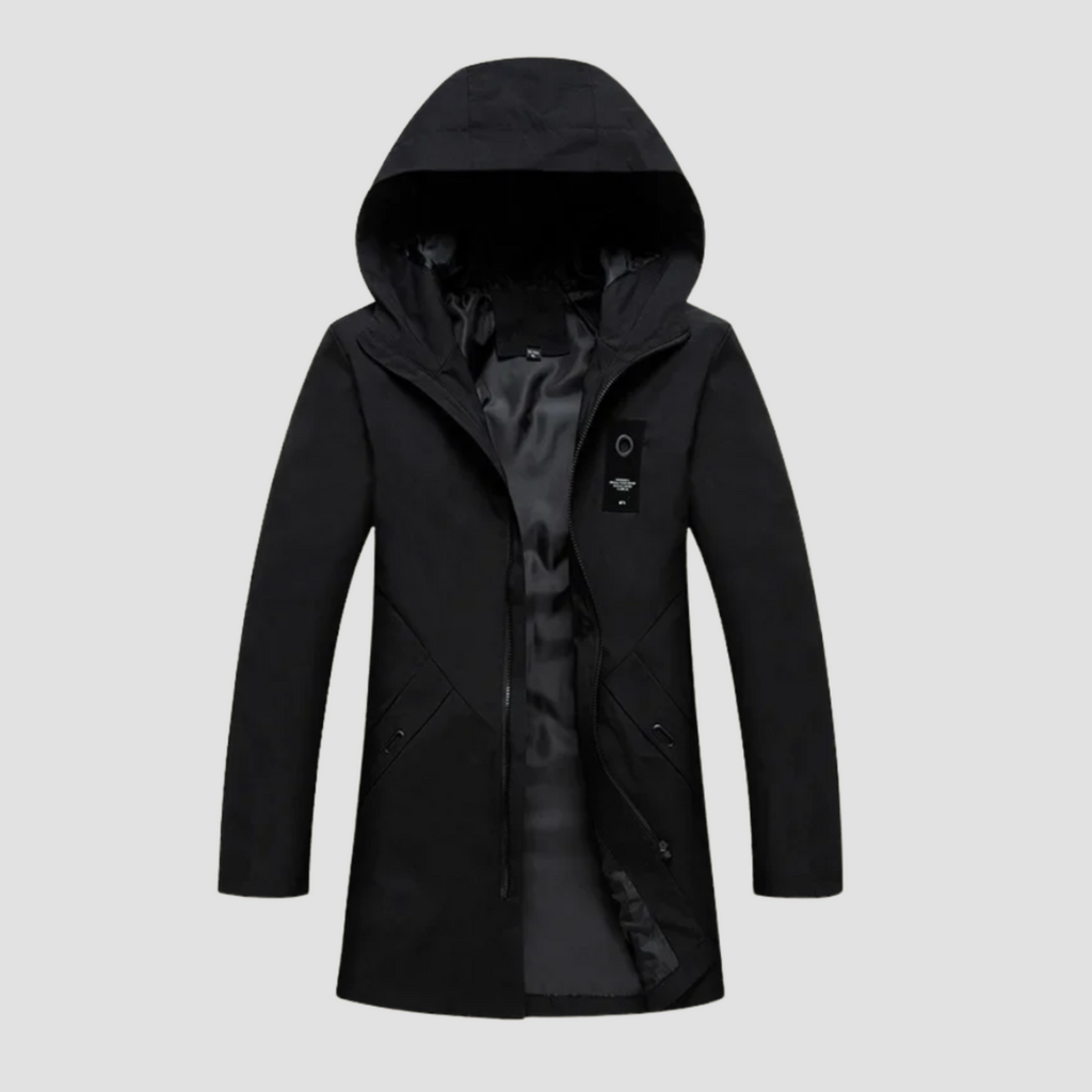 Men's Waterproof Parka – Warm Hooded Coat for Wet, Cold City Days