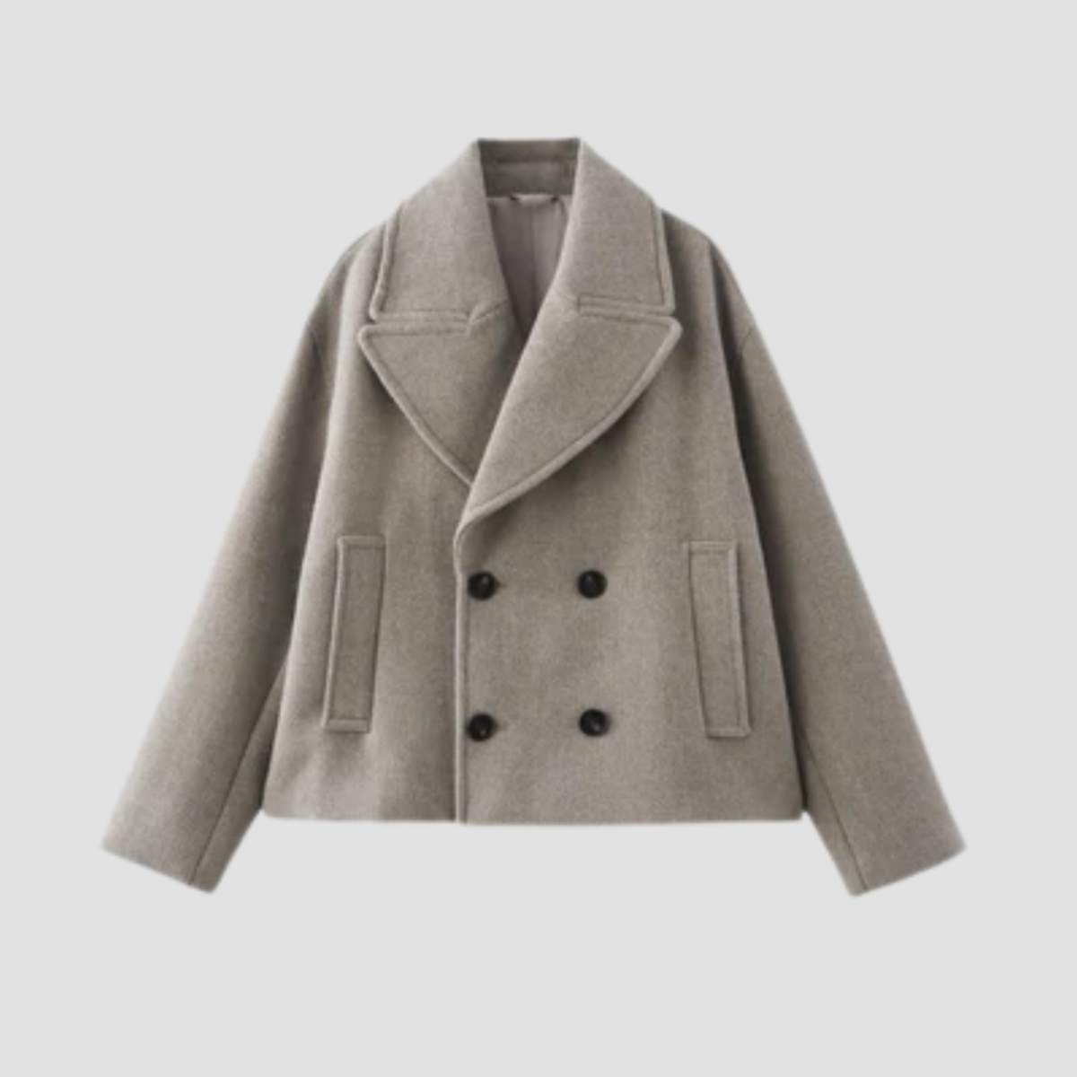 Tailored Coat With Wide Lapels | Classic Elegance, Double-Breasted Winter