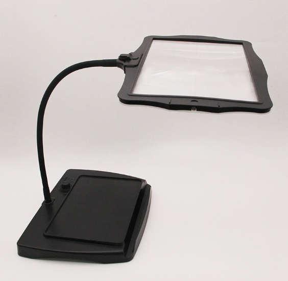 LED Magnifying Desk Lamp – 3X Large Lens with Flexible Gooseneck