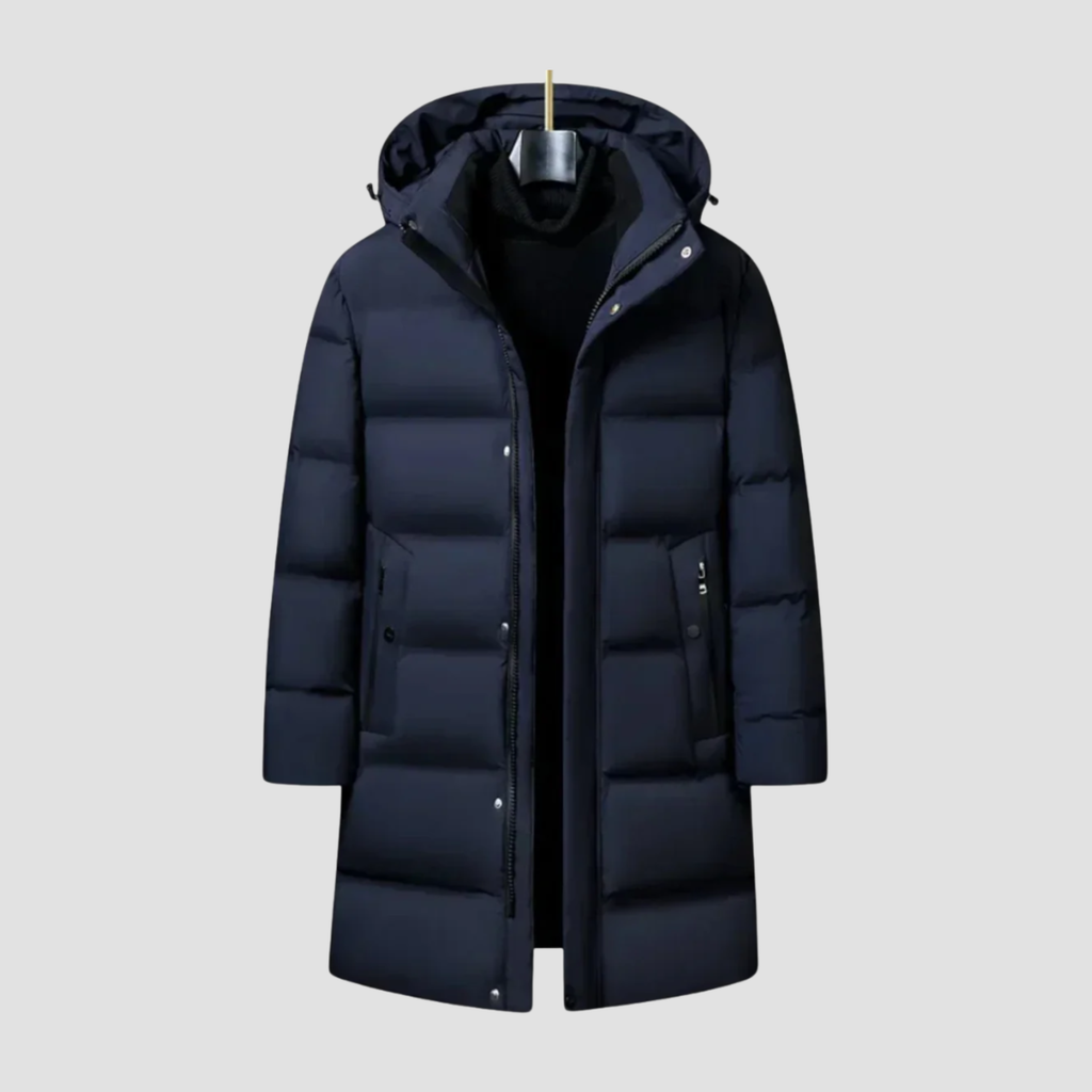Men’s Puffer Coat | Winter Protection, Structured Design Hooded Parka