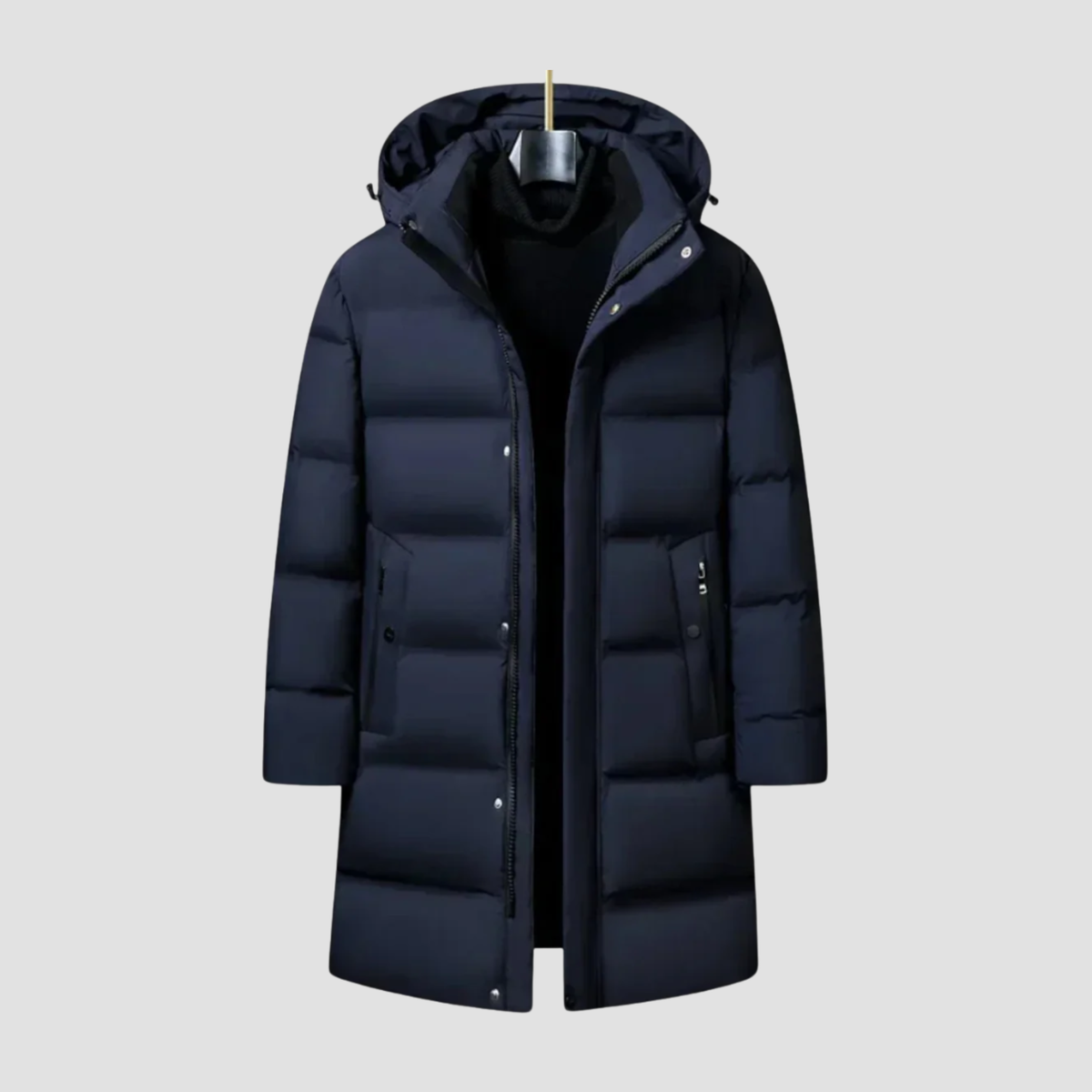 Men’s Puffer Coat | Winter Protection, Structured Design Hooded Parka
