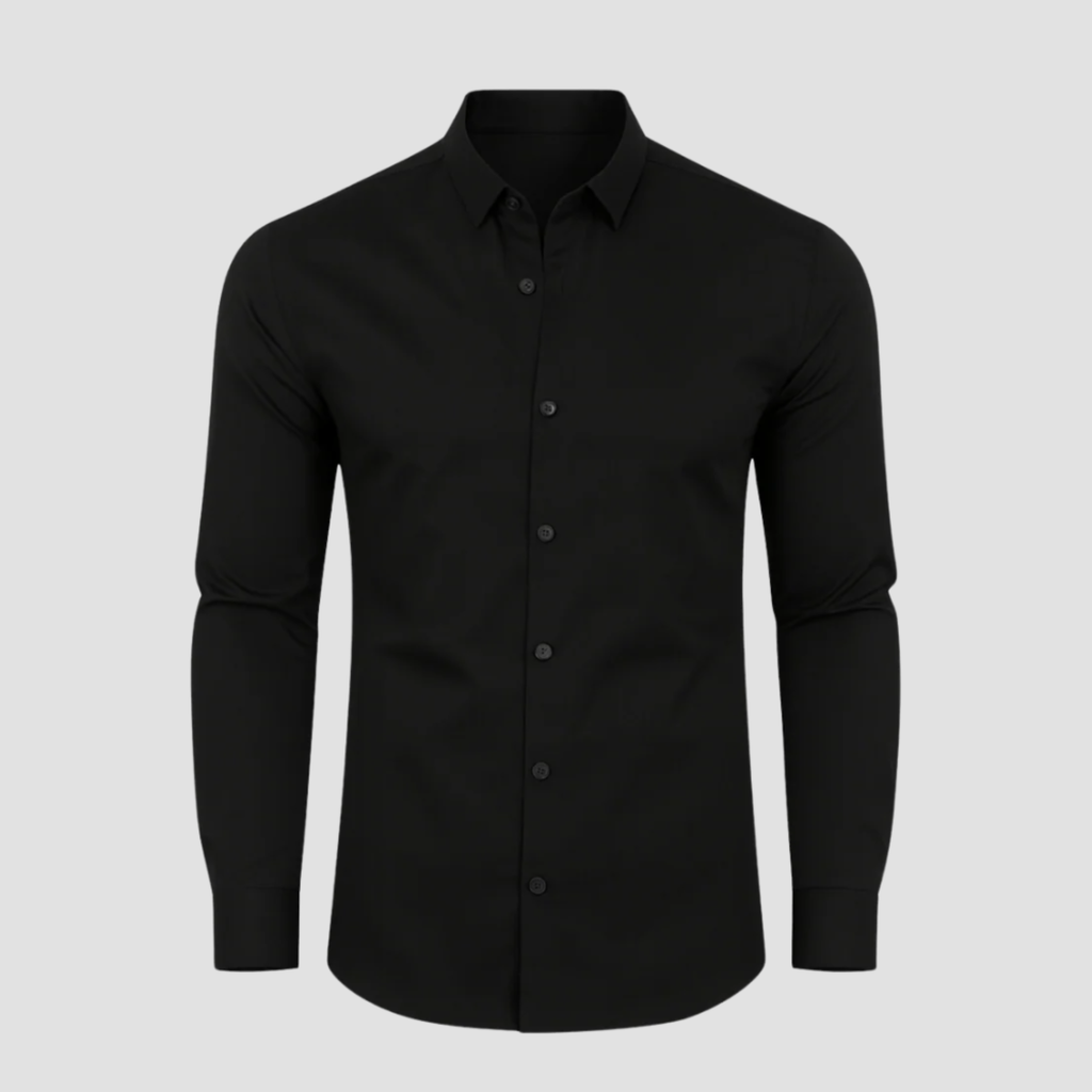 Men’s Stretch Shirt | Slim Fit Contemporary Elegance, Breathable Design
