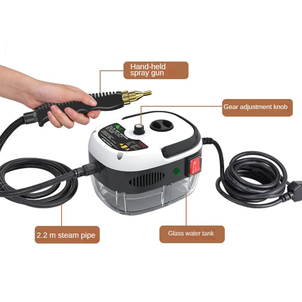 2500W HIGH-PRESSURE STEAM CLEANER - 6 SETTINGS FOR HOME & KITCHEN 3