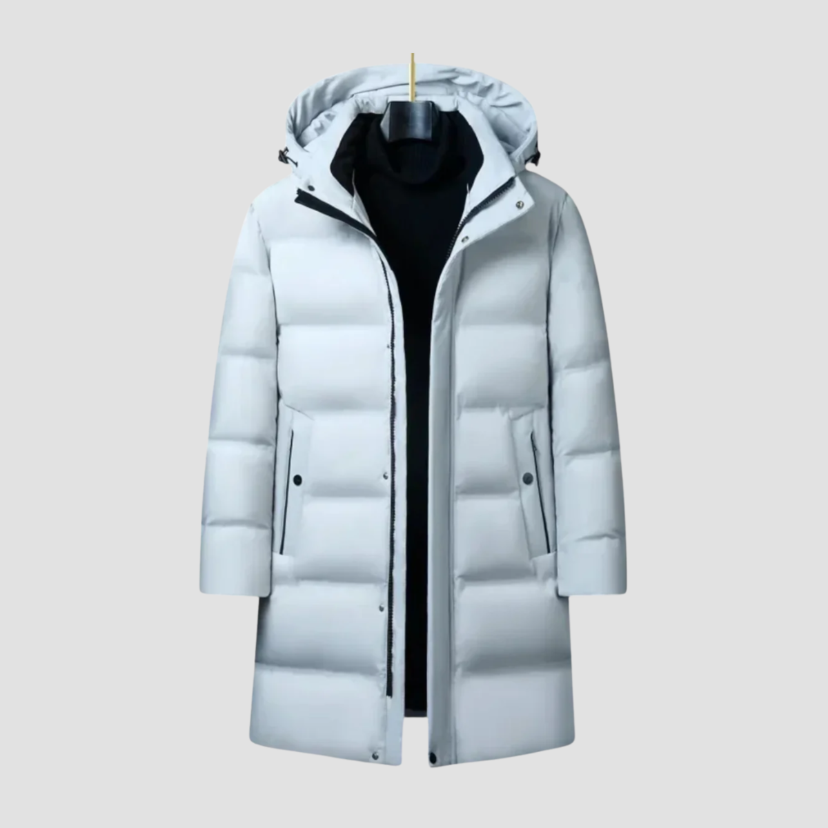 Men’s Puffer Coat | Winter Protection, Structured Design Hooded Parka