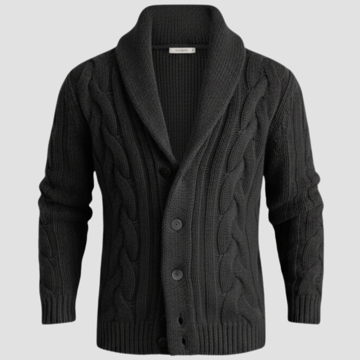 Knit Cardigan | Cable Knit Shawl Collar, Warm Stylish Layer