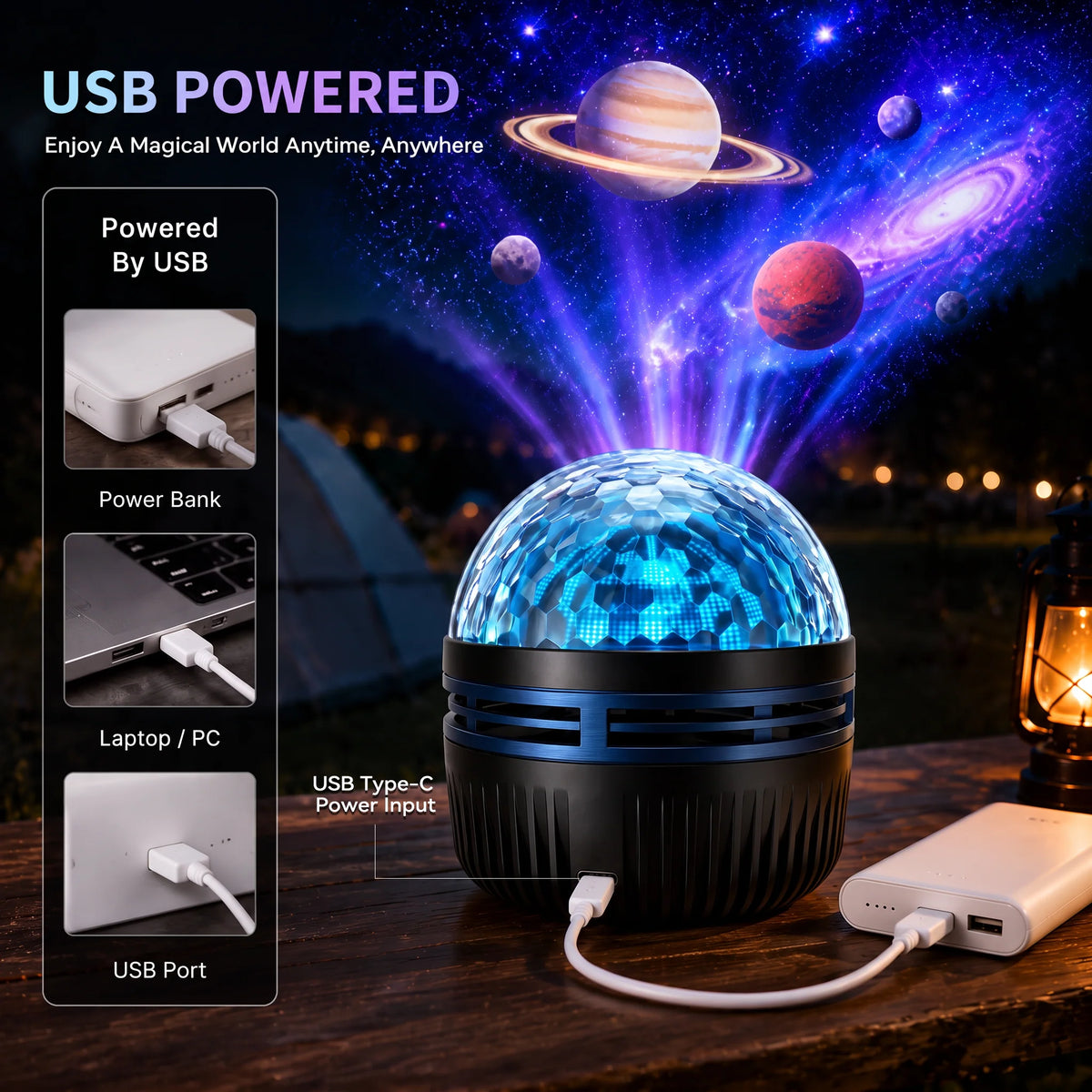 🦖🎁360° Smart Holographic Starry Sky Projector (HD Smart Dynamic 5D) 0