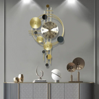 Large Decorative Wall Clock – Modern Metal Design, Silent Movement