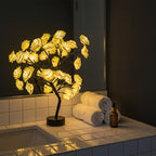 Rose Blossom Table Lamp – Small Light-Up Flower Tree for Shelf or Bedside