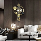 Large Decorative Wall Clock – Modern Metal Design, Silent Movement