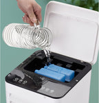 AeroChill draagbare airconditioner zonder installatie – 3-in-1 koelen, bevochtigen en zuiveren Vestragear