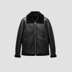 Men’s Shearling-Style Jacket | Modern Distinction, Warm PU Leather Coat