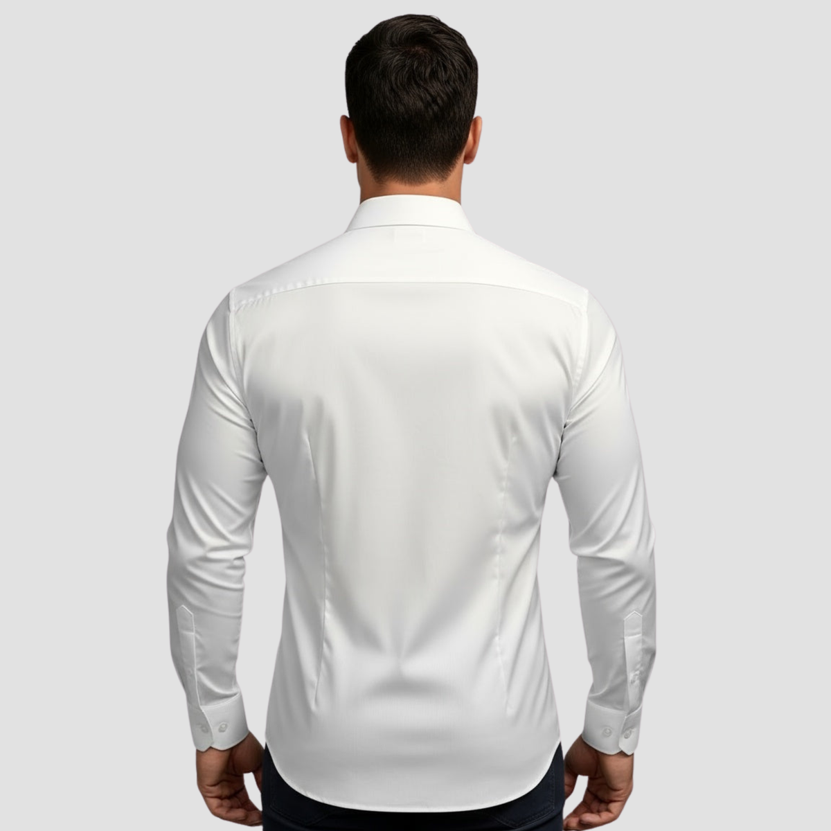 Men’s Stretch Shirt | Slim Fit Contemporary Elegance, Breathable Design