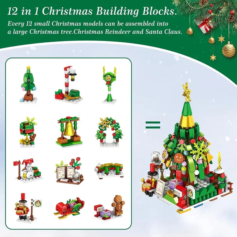 Brick-built advent calendar
