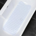 Long suction bath mat