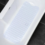 Long suction bath mat