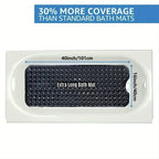 Long suction bath mat