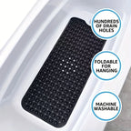 Long suction bath mat