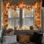 Fairy Light Garland – Lit Foliage Strand with Berry, Lavender, Maple or Lemon