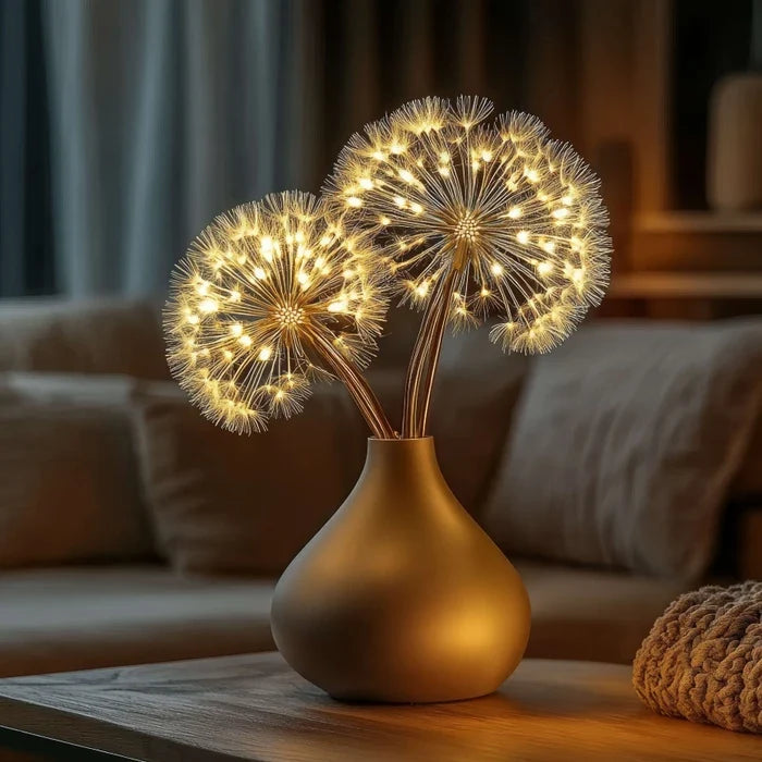 Dandelion Light Branches – Glowing Seed-Head Decor for Home and Weddings