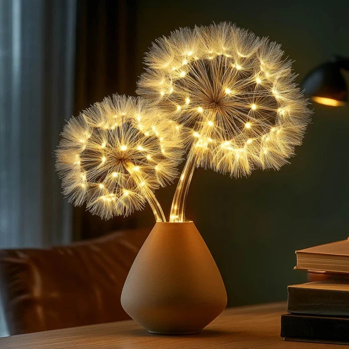 Dandelion Light Branches – Glowing Seed-Head Decor for Home and Weddings