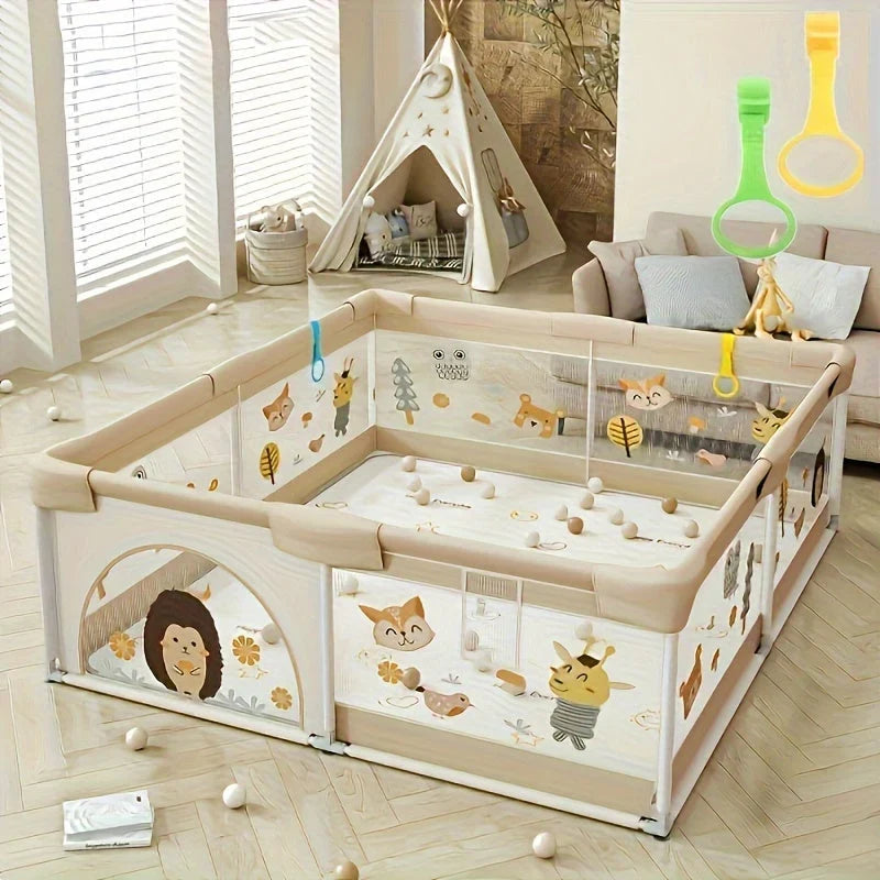 Padded baby play yard