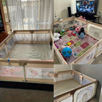 Padded baby play yard