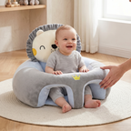 Baby Floor Seat – Plush Animal Support Seat for Babies Learning to Sit Up