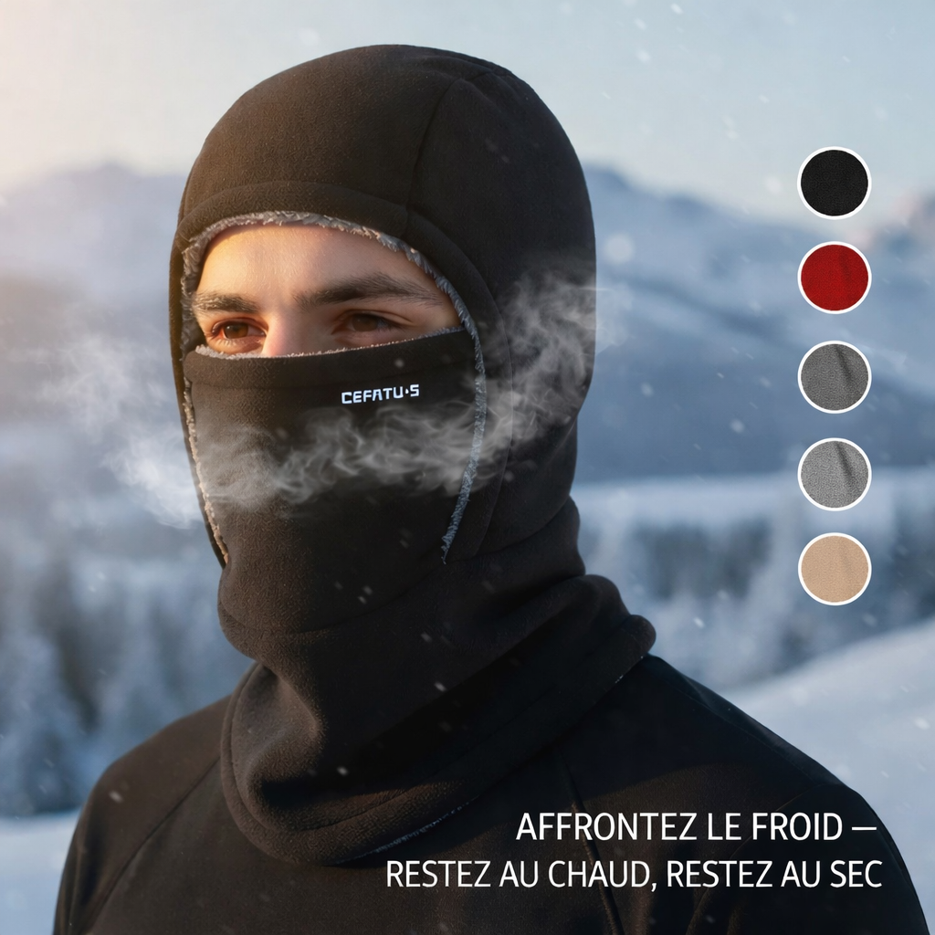 Thermal 3-in-1 Balaclava | Windproof Plush Face Mask for Cold Weather