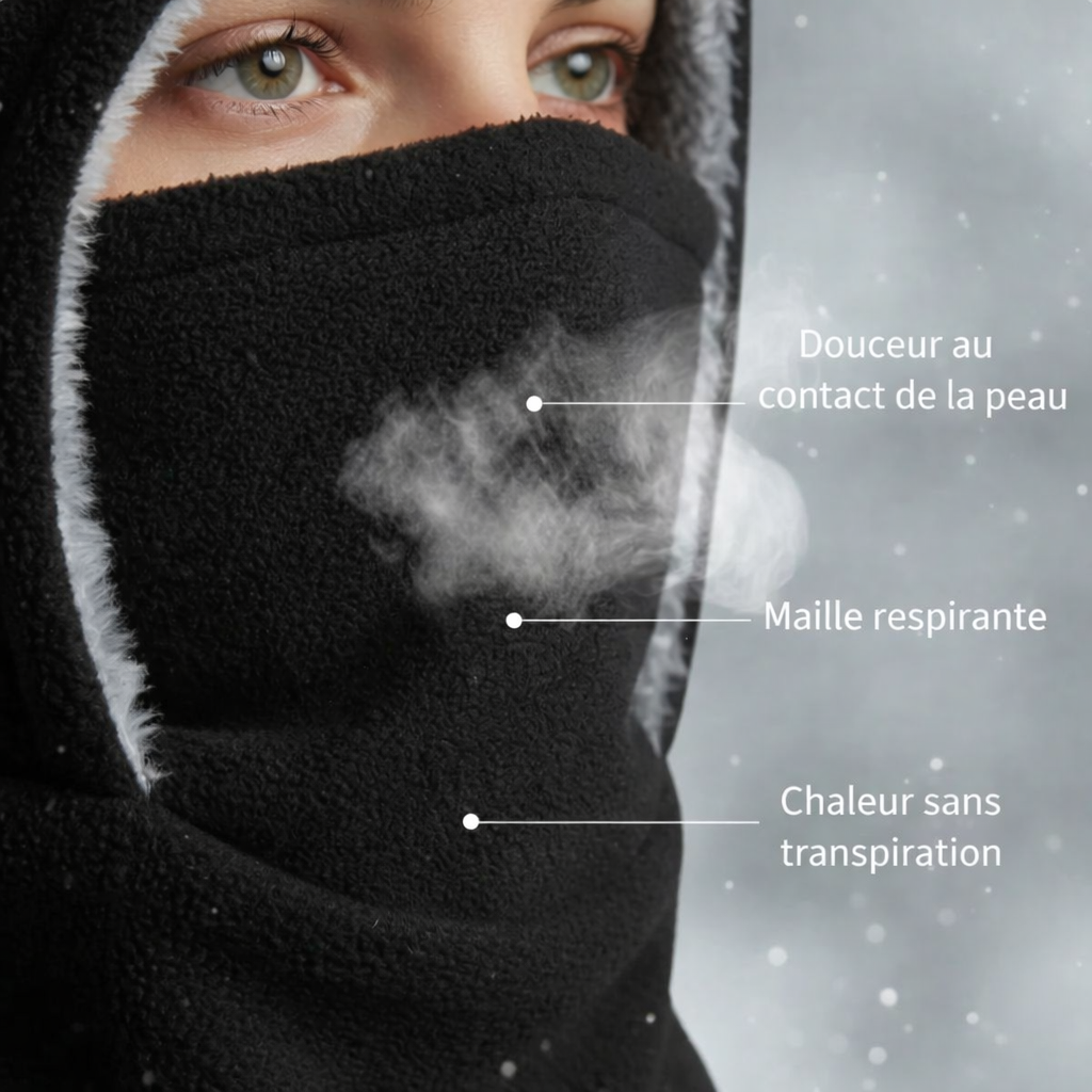 Thermal 3-in-1 Balaclava | Windproof Plush Face Mask for Cold Weather