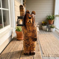Carved Standing Lantern Statue - Bearlume 0