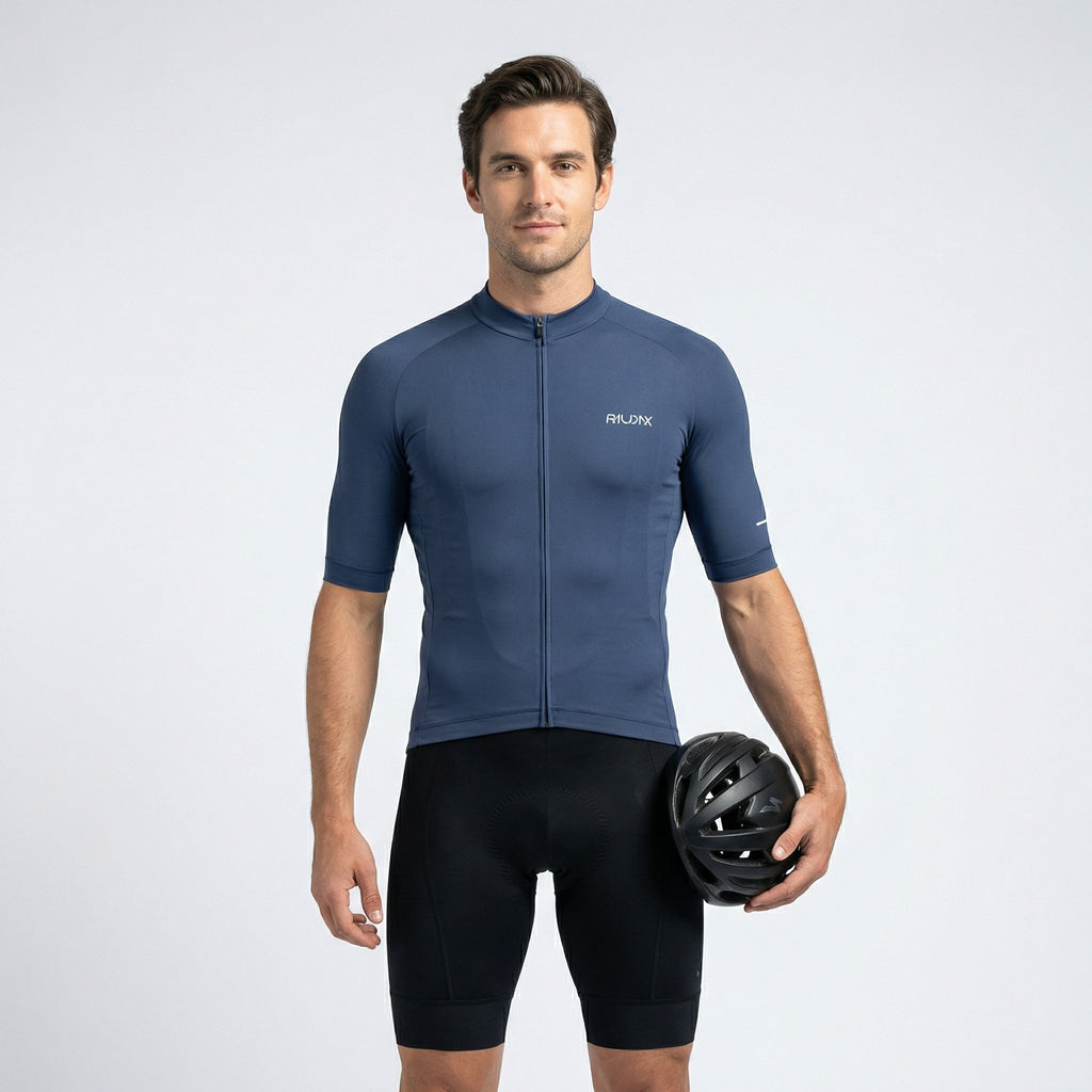 Cycling Jersey Men's – Breathable, Quick-Dry with Three Rear Pockets