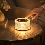 Diamond Accent Lamp – Faceted Crystal-Look Night Light with Three Modes
