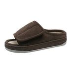 Open-toe house slippers