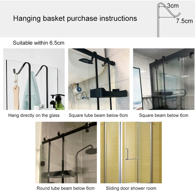 Aluminum shower shelf
