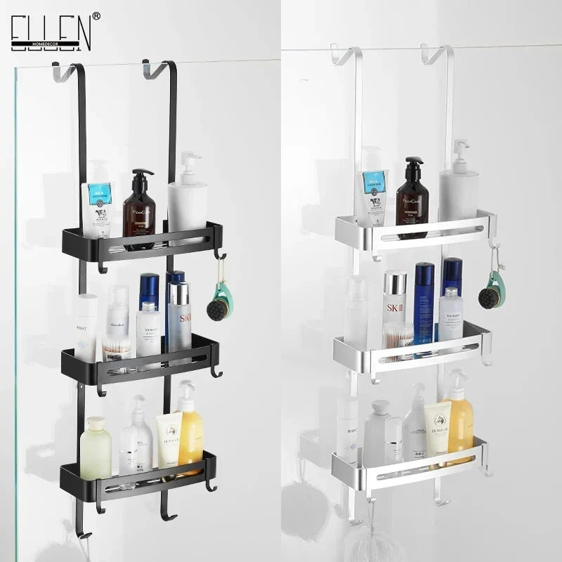 Aluminum shower shelf