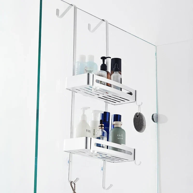 Aluminum shower shelf