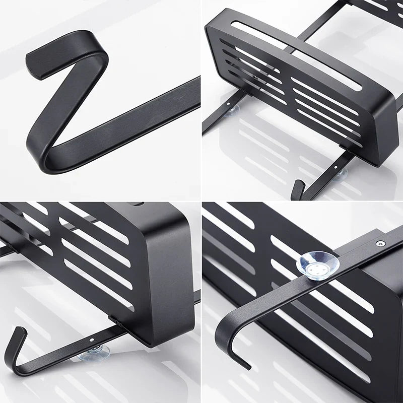 Aluminum shower shelf