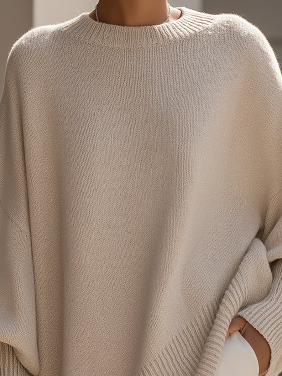 Eliorine | Wool Blend Refined Knit Sweater 1