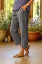 Elise | Airy Weave Pants Women Summer Relaxed Casual 2