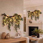 Fairy Light Wall Vine – Artificial Leafy Branch for Bedroom and Living Room
