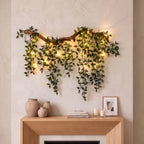 Fairy Light Wall Vine – Artificial Leafy Branch for Bedroom and Living Room