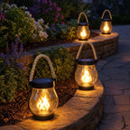Hanging Solar Lantern – Candle-Look Light That Charges in the Sun