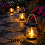 Hanging Solar Lantern – Candle-Look Light That Charges in the Sun