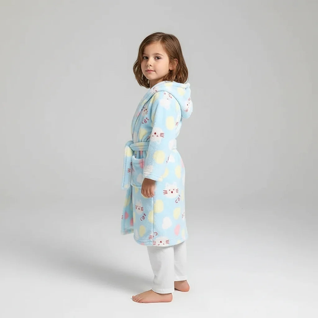 Fluffy children's morning gown - CozyWrap 0