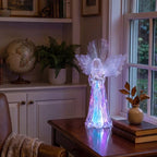 Praying Angel Night Light – Fiber Optic Wings That Shift Through Colors